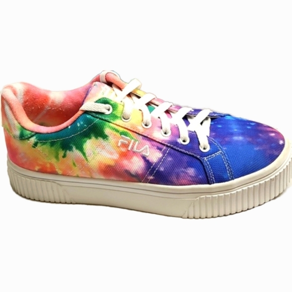 Fila Tie-Dye Panache Sandblast Colorful Rainbow Platform sneakers (w 9) - Picture 1 of 15